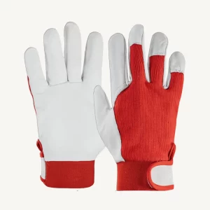 Red Assembling Gloves with velcro