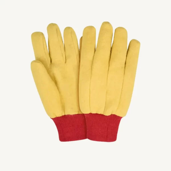 Yellow And Red Clute Cut Heat Protection Gloves