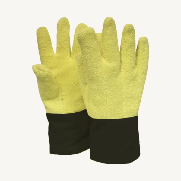 yellow coloured Cut Resistant Cotton Work Gloves