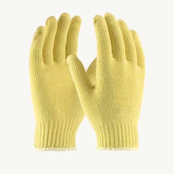 yellow coloured Cut Resistant Cotton Work Gloves
