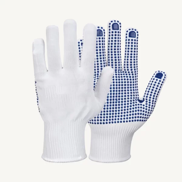 Polyester Knit Gloves with PVC Dotted Grip