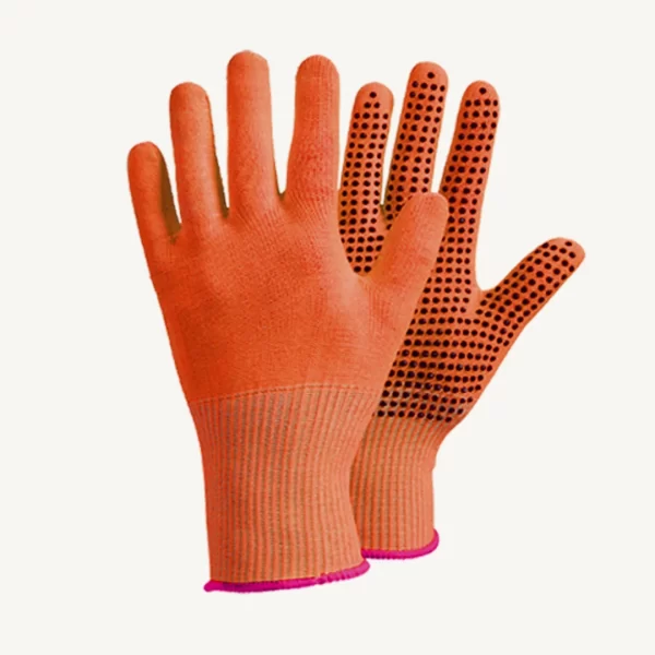 Polyester Knit Gloves with PVC Dotted Grip