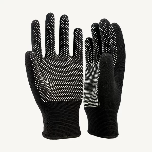 Polyester Knit Gloves with PVC Dotted Grip