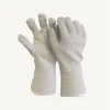 Knitted Terry Gloves (White)