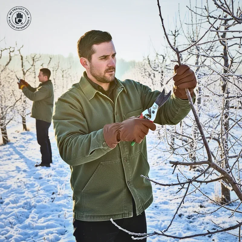 Grain Leather Thinsulate Liner (Brown)