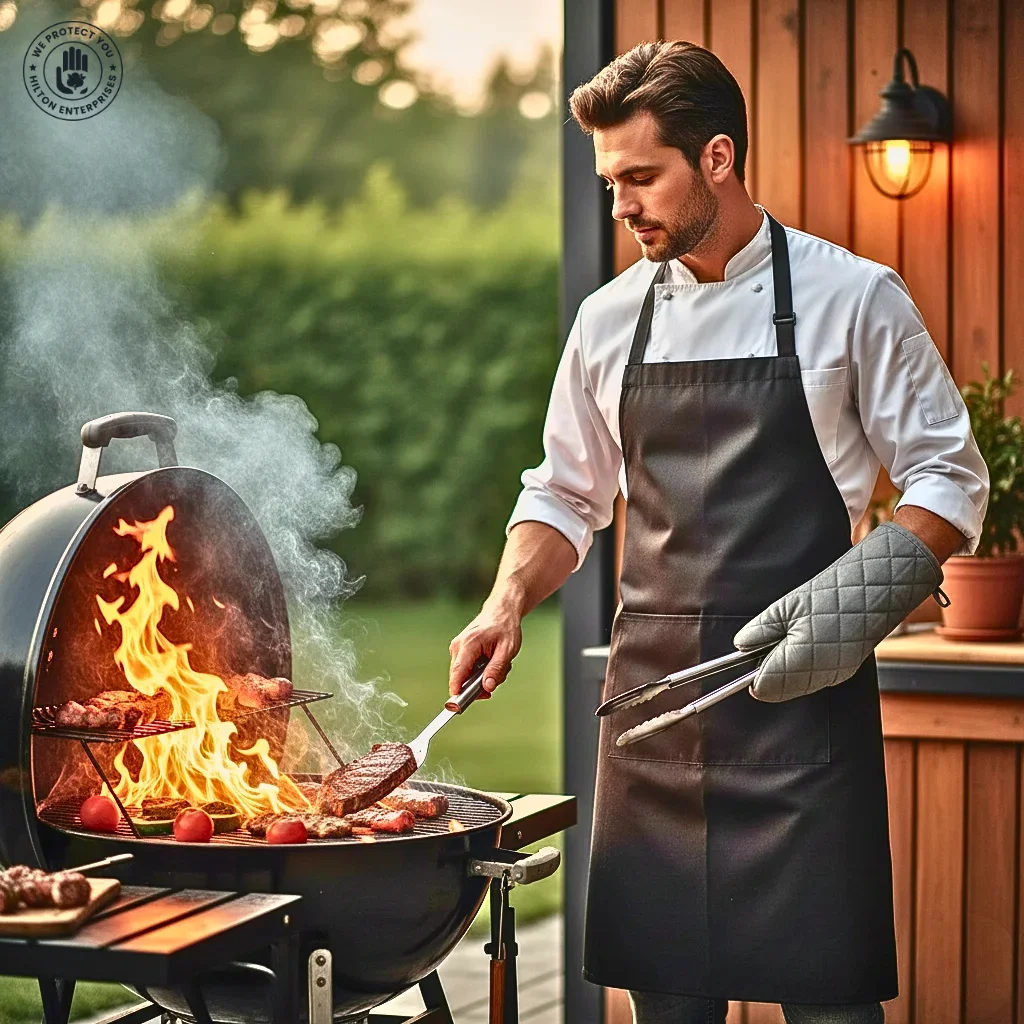 Apron and Oven Mitt Set