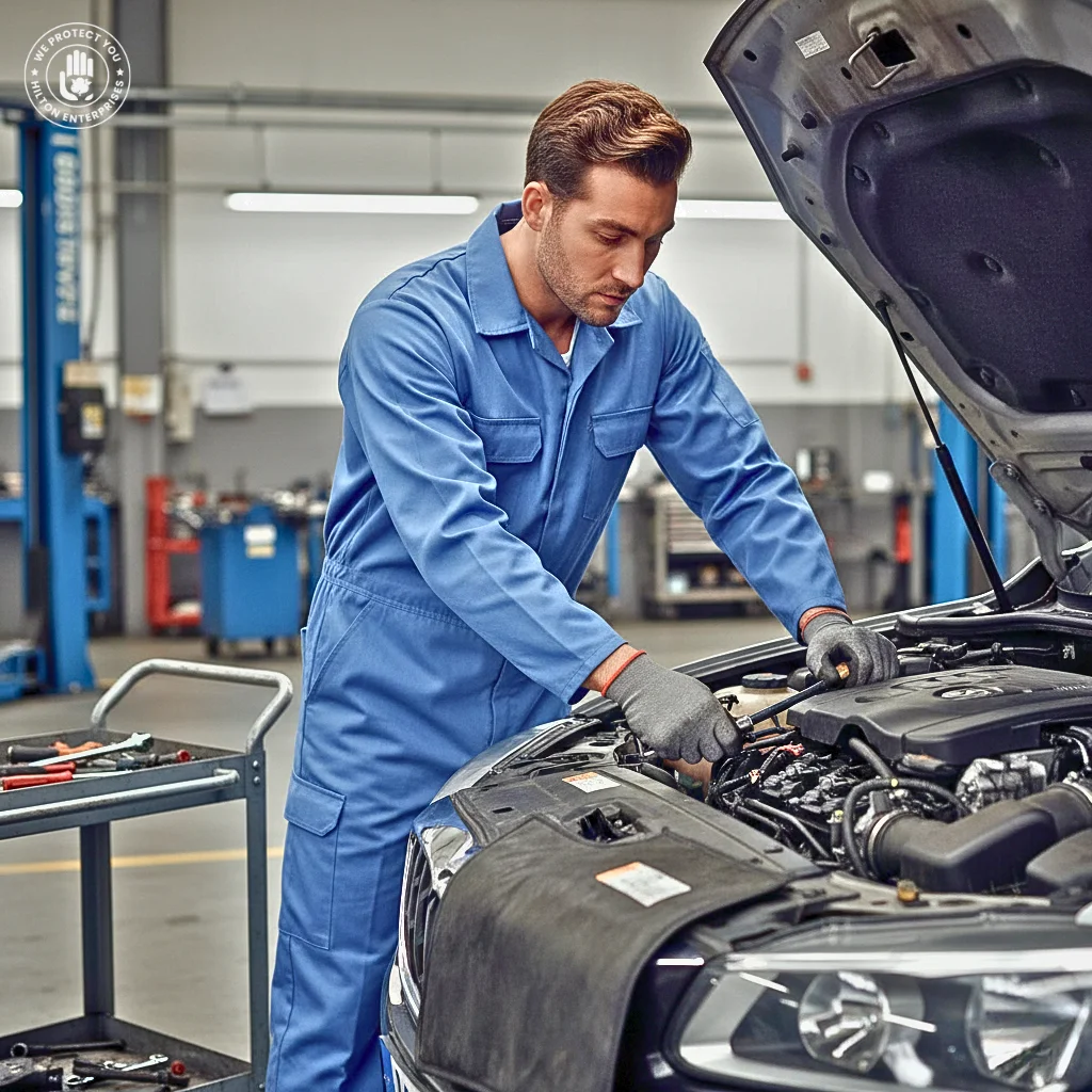 Blue Cotton Coveralls