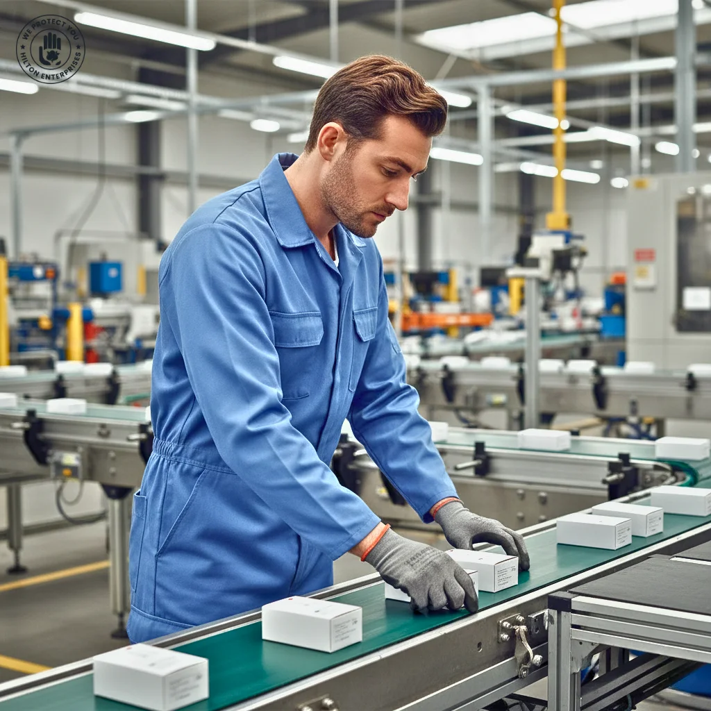 Blue Cotton Coveralls