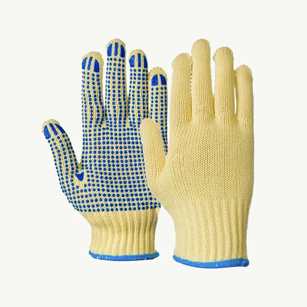 PVC Dotted Gloves (Blue Dots)