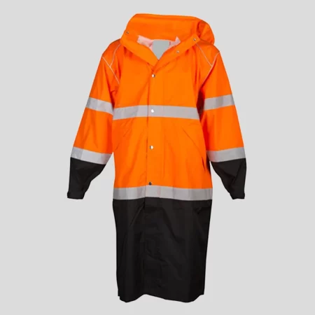 Reflective Rain Coat (Orange)