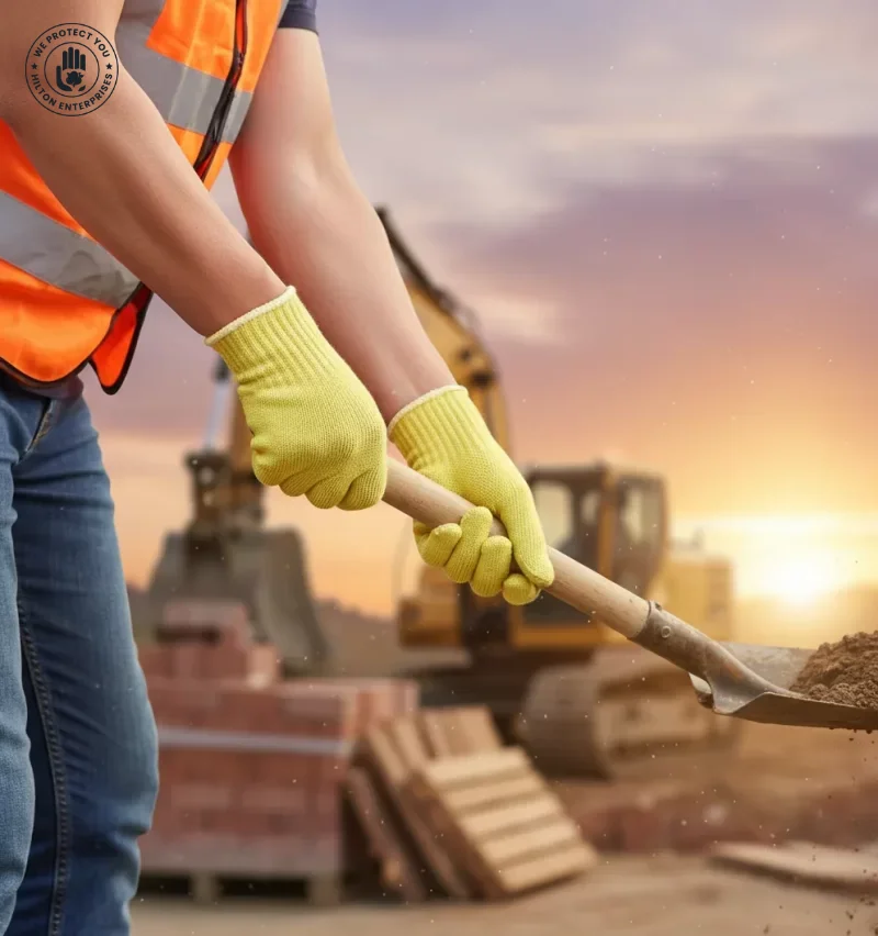 Seamless Knitted Gloves (Yellow)