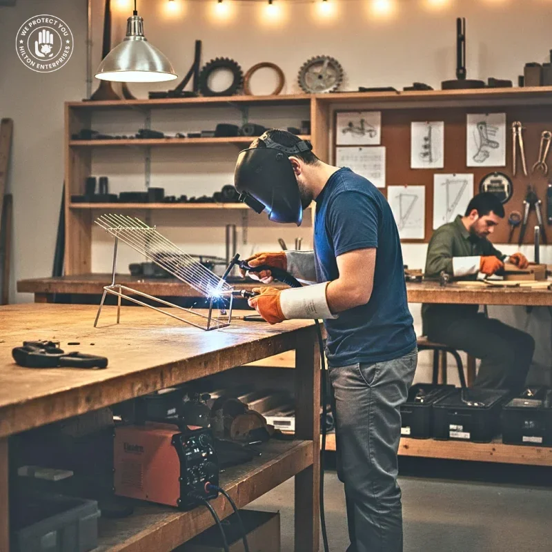 TIG Welding Gloves (Burnt Orange)