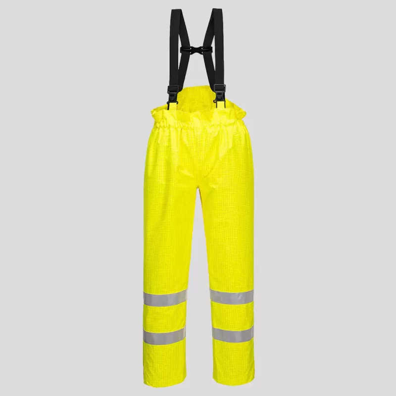 S780 - BIZFLAME RAIN HI-VIS ANTI UNLINED FR TROUSER