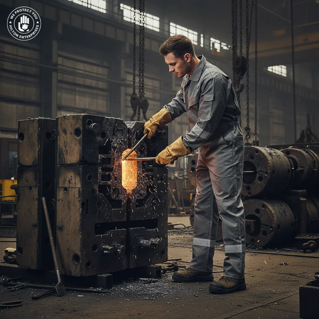 Flame Resistant Coveralls with Reflective Grey