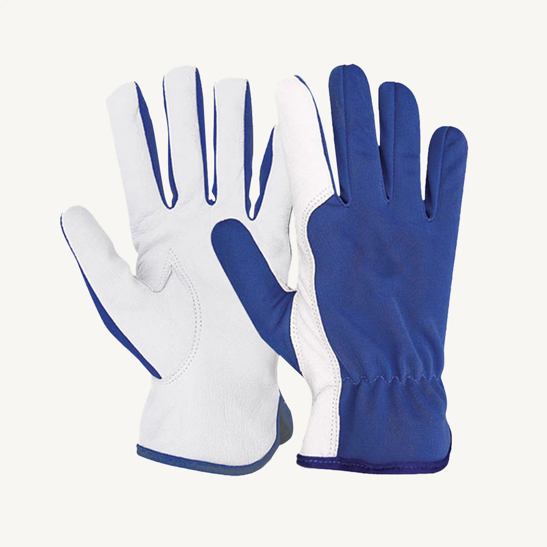 Grain Leather Assembling Gloves