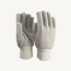 Knitted Terry Gloves (Light Grey)