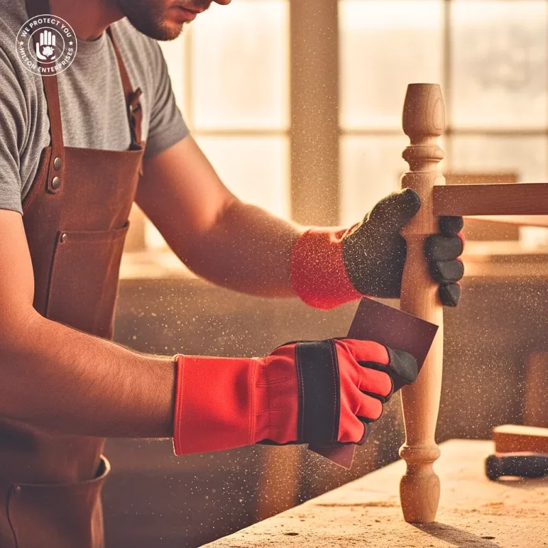 Furniture Hide Grain Leather (Red & Black)