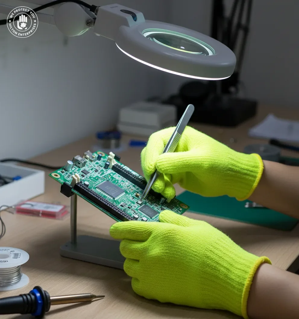 Seamless Knitted Gloves (Light Green)