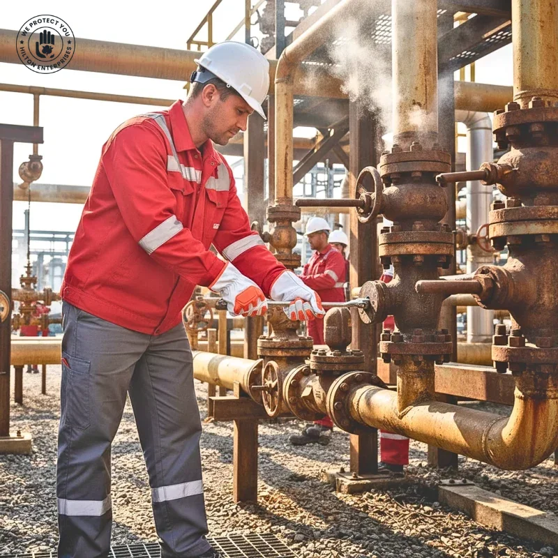 Premium TPR Safety Gloves (Orange)