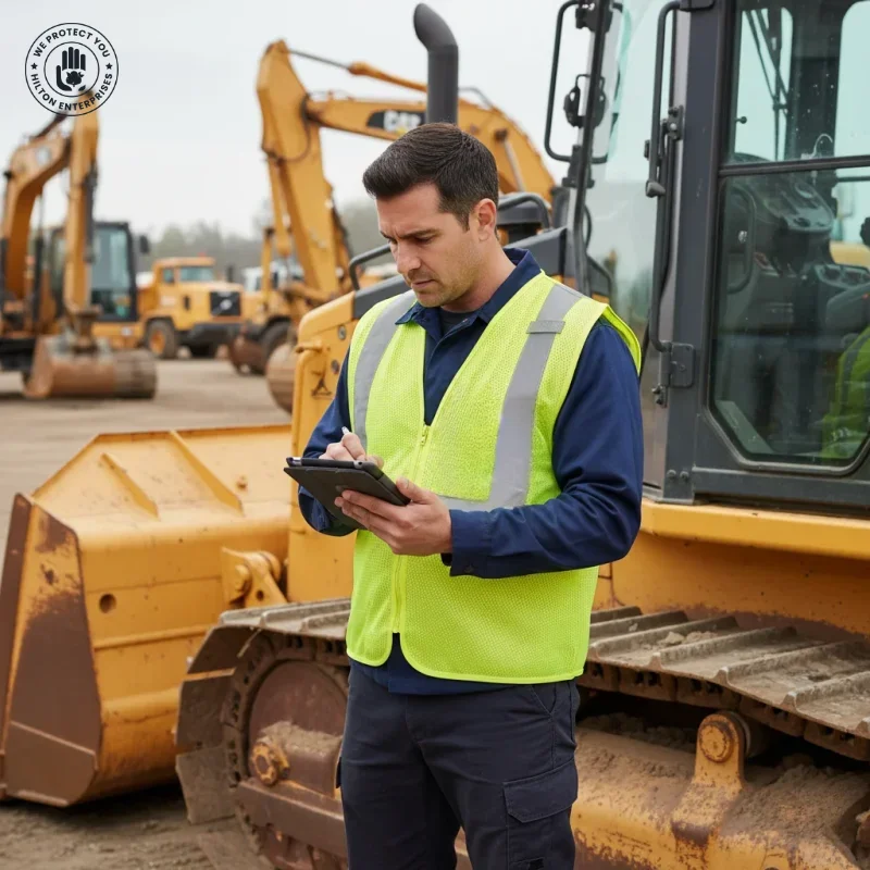 Mesh Safety Vest With Pockets (Green)