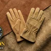 Hilton Glove full grain goatskin vs split cowhide leather work gloves comparison made in Faisalabad